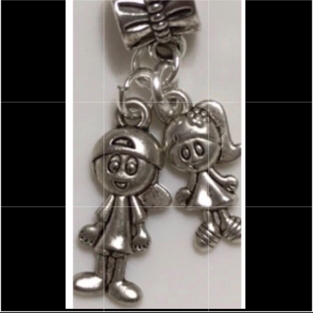Boy & Girl Charm Set For Pandora Bracelet